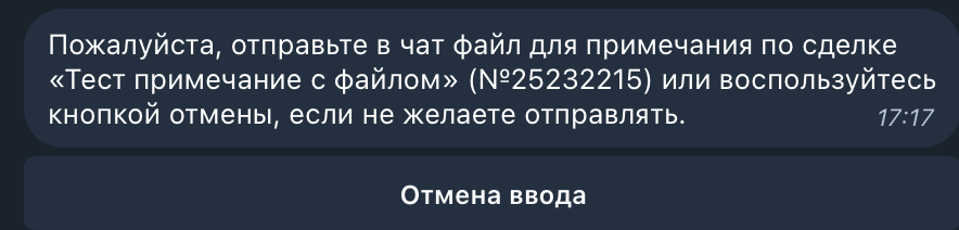 Отправка файла боту